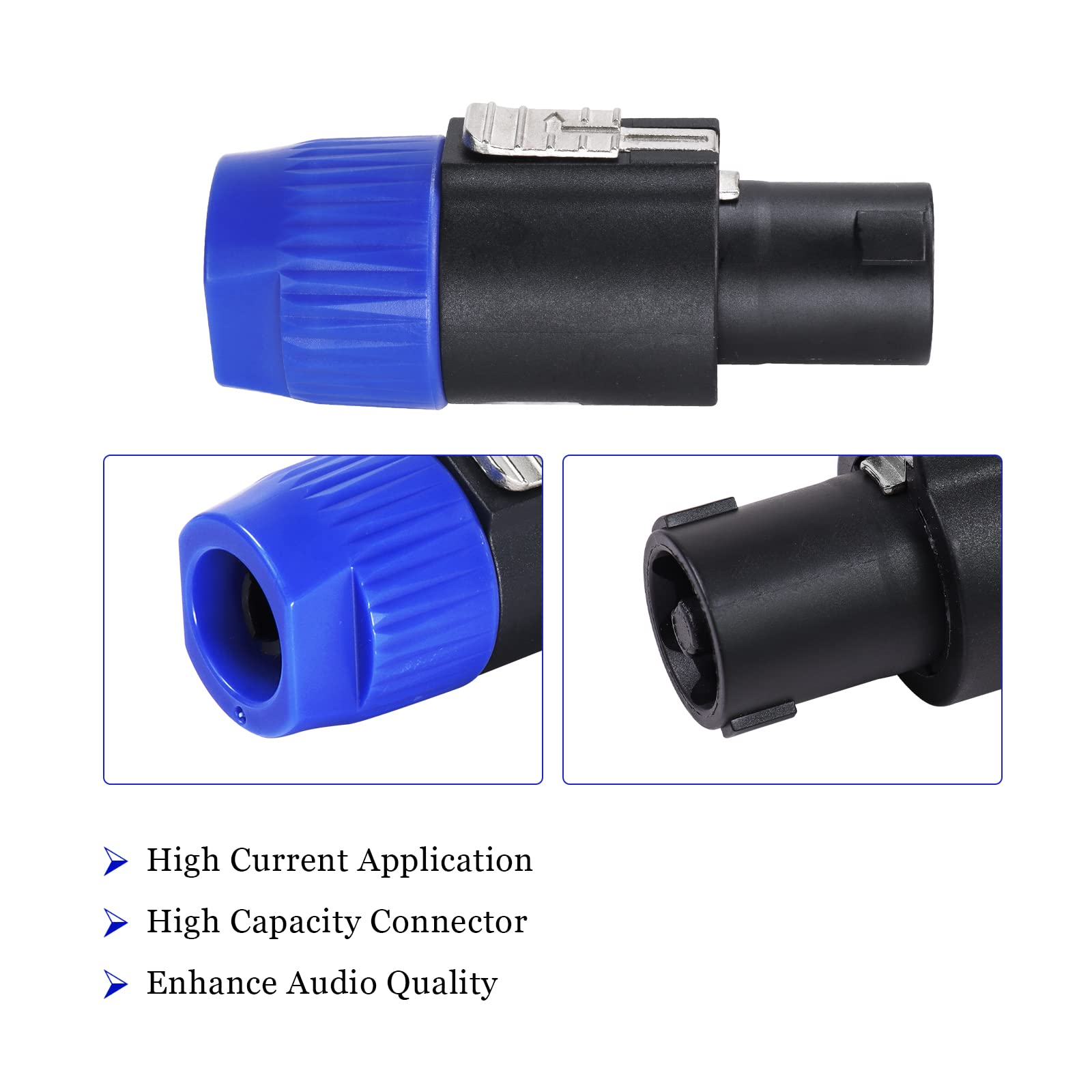 QIANRENON Connecteur Audio NL4FC Speakon 4 Broches à Angle