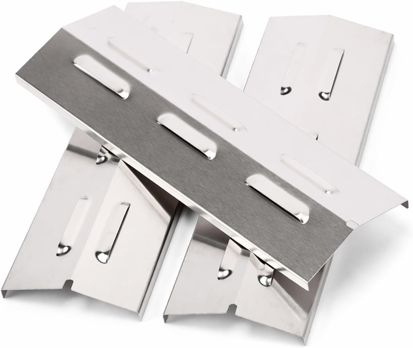 Uniflasy 36,5 x 12 cm Edelstahl Brennerabdeckung für Enders Chicago 3, Boston Pro 3K, Tepro 3561, Barbecook Brahma 4.0 Grill Zubehör, Aromaschienen Ersatzteile, 3 Stück
