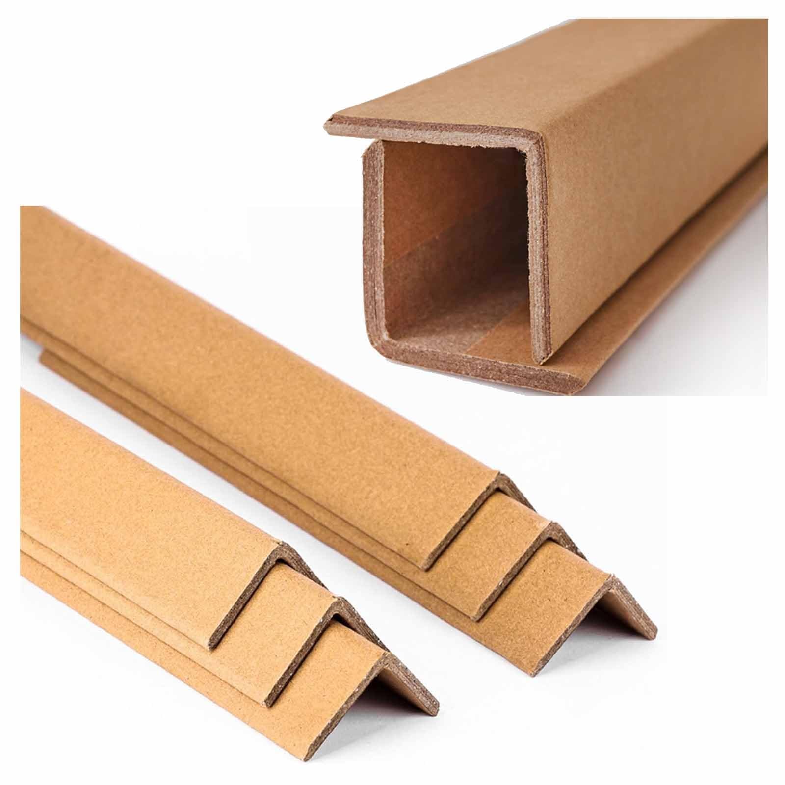 Cornières en Carton pour Emballage, Lot de 100, Protection d'Angle pour Palettes et Boîtes, 10 x 4 x 0.4 cm