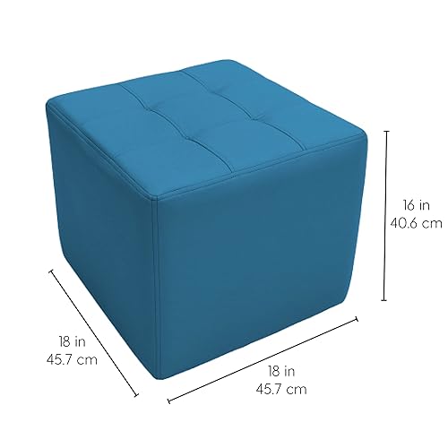 Miniatura 114 de Factory Direct Partners Banco otomano rectangular copetudo; muebles bellamente tapizados para el hogar moderno, oficina, biblioteca o área de