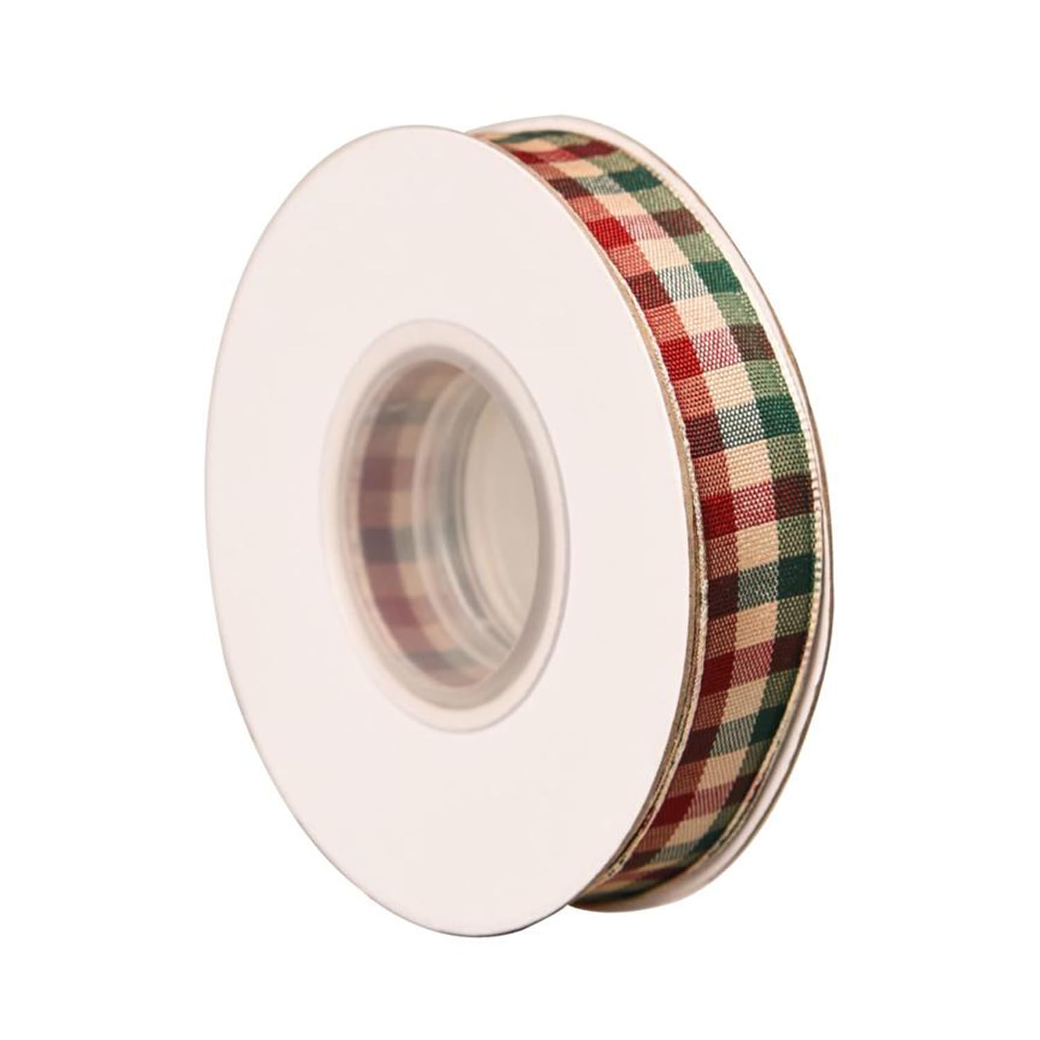 MEISH Tartan Ribbon - Buffalo Plaid Gift Wrapping Ribbon for Wreath Craft DIY Christmas Decor 20 Yards, 15mm (color3)