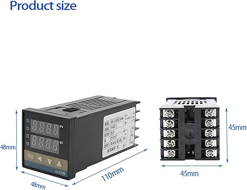 Miniatura 3 de REX- C100 Digital Intelligent Temperature Controller KUniversal Input SSRRelay Output Thermostat 110V to 240V Work Voltage(K in Relay Out)