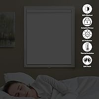 Vista 2 de Persianas enrollables sin cordón para ventanas, persianas enrollables con levantamiento de resorte con aislamiento térmico para el hogar, oficina