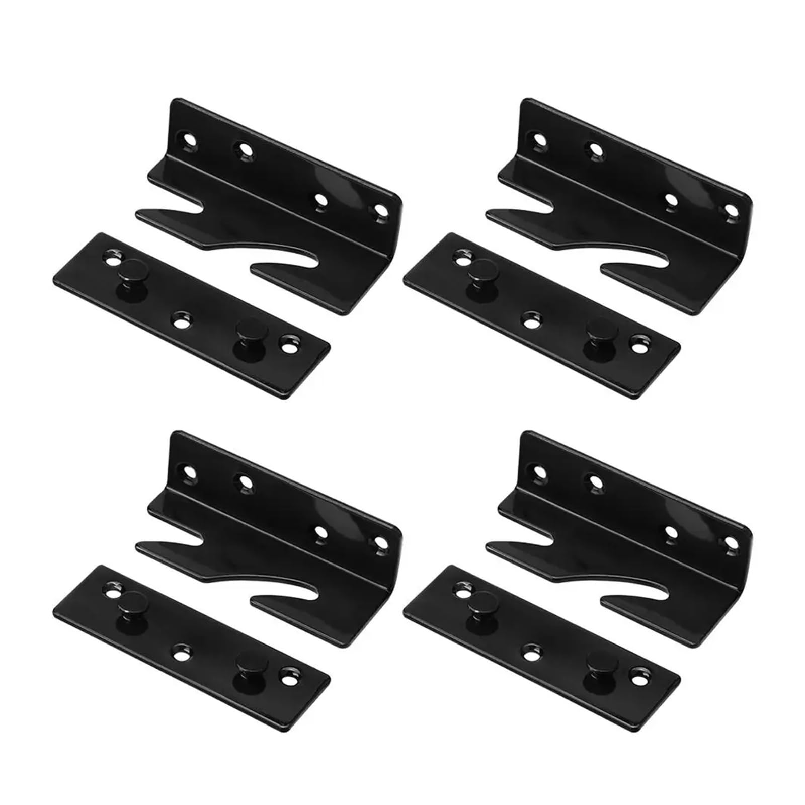 Connexions en laiton pour lit d'angle : lot de 4 supports de fixation