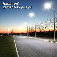 Vista 8 de kadision Luz LED de estacionamiento de 150 W/100 W/75 W ajustable, 22500 lm (150 lm/W) 5000 K 100-277 V, luz LED impermeable con fotocélula
