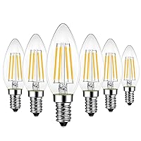 LVWIT Lampadine Filamento LED Attacco E14-7W Equivalente a 75W