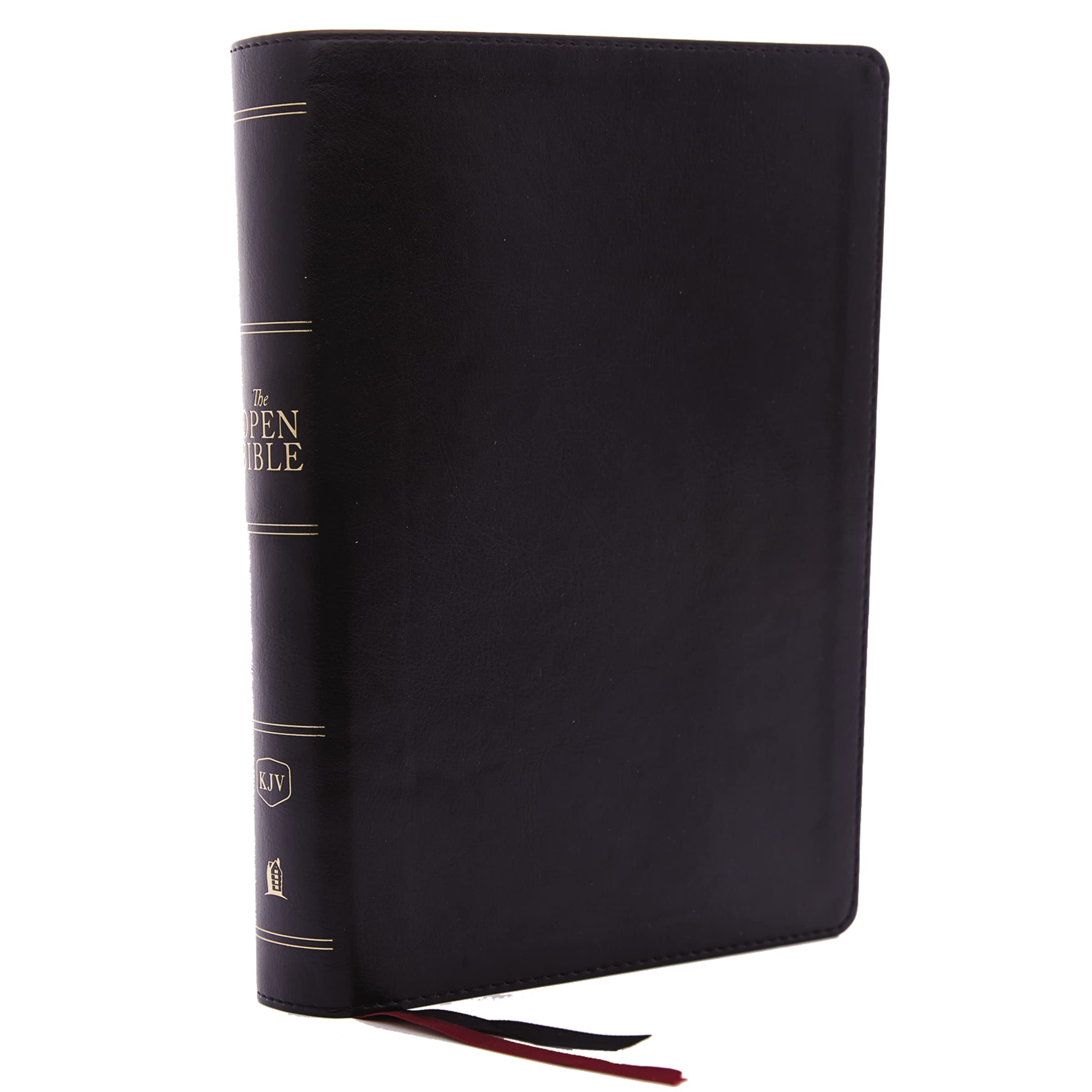 The KJV Open Bible: Complete Reference System, Black Leathersoft