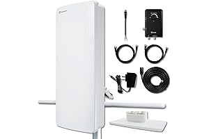 ANTOP AT-800SBS 2-in-1 Indoor/Outdoor 85-Mile Antenna with Stand