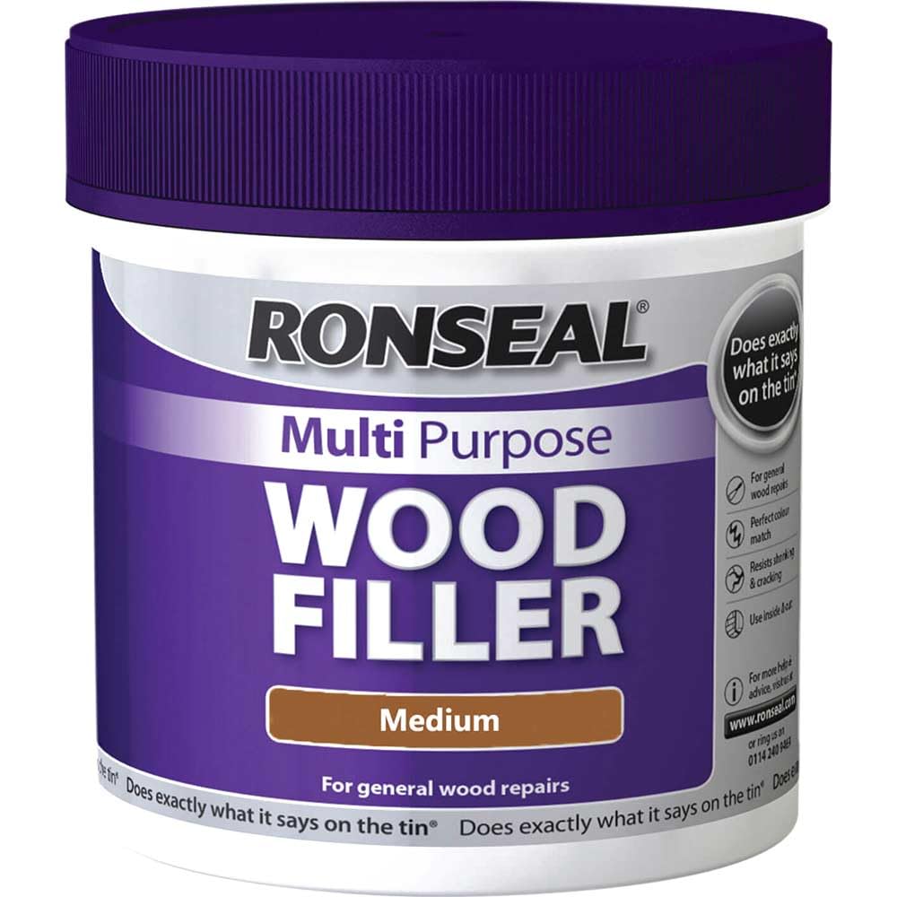 Ronseal MPWFM465 465 g Medium Multi-Purpose Wood Filler Tub