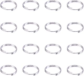 PH PandaHall 150Pcs 10mm Split Rings Iron Double Loop Jump Ring 21 Gauge Close but Unsoldered Jewelry Connector Ring for Bracelet Necklaces Jewelry Making Silver