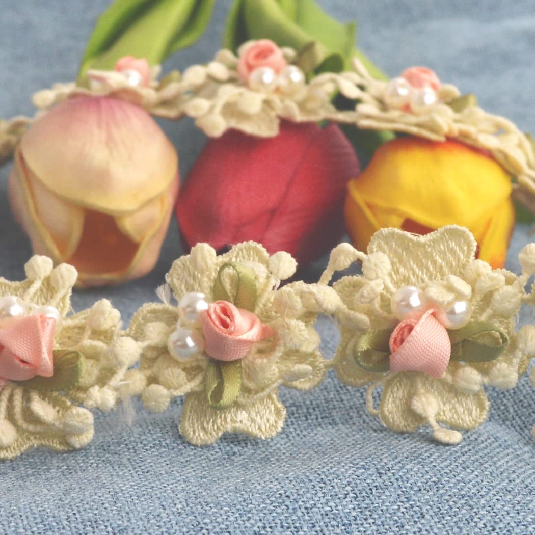 Hand Crafted Festival Headwear Feathers Fabric Flowers Vintage Pearls Ribbon Boho Western Wedding Floral Bridal Hat Band Only 984v – The  main image 4