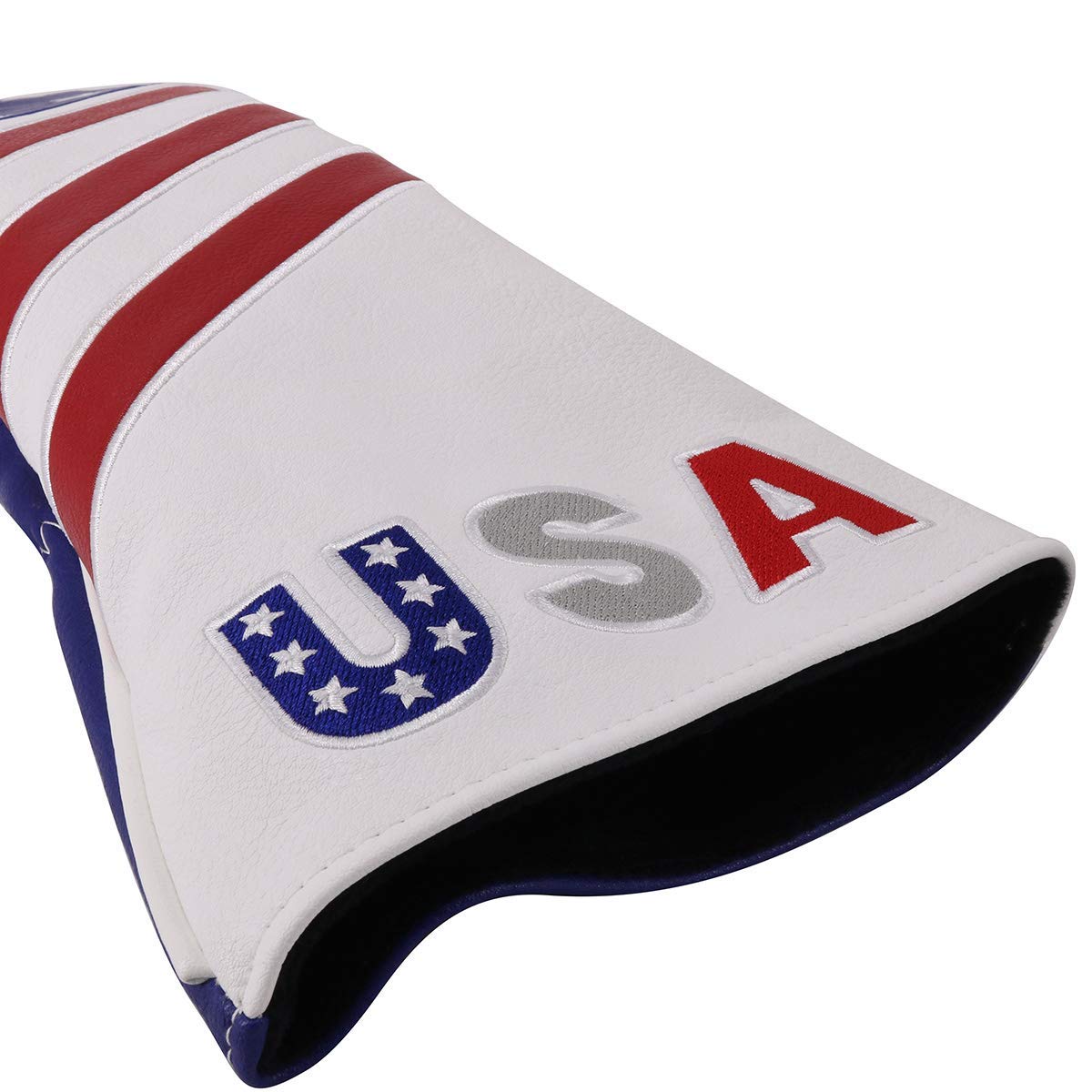 Craftsman Golf Red/White/Blue USA Flag Driver Fairway Wood Hybrid Cover Headcover Blade Mallet Putter Cover