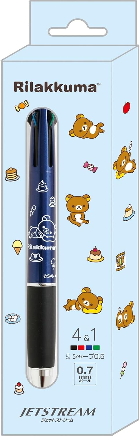 San-X Rilakkuma Jetstream 4 & 1 Blue PR14901 H5.8 x 0.5 inches (148 x 13 mm)