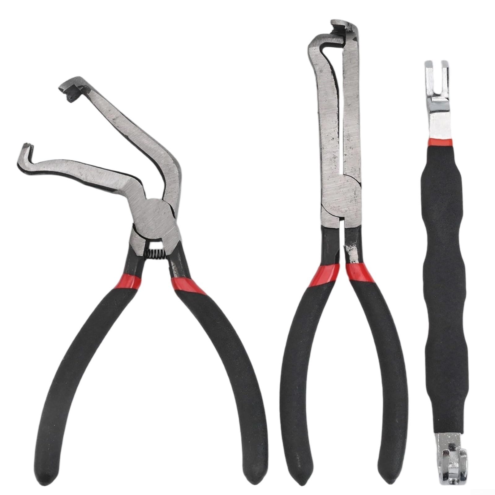 3PCS Professional Electrical Disconnect Pliers Set Carbon Steel Connector Removal Tool With Double Ended Design For Automotive Wiring Terminal 60 Degree