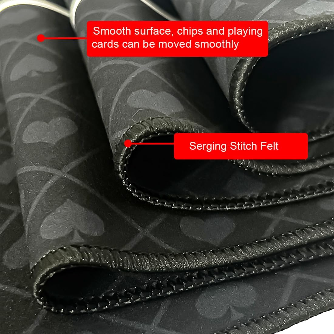 11 inch Solid Roulette Wheel Set for Adults, with 47.2 x 22.8 Inch Double Sided Table Layout Felt Mat, 100 ABS Chips, and Dealer Button Playing Cards Casino Roulette Game Sets