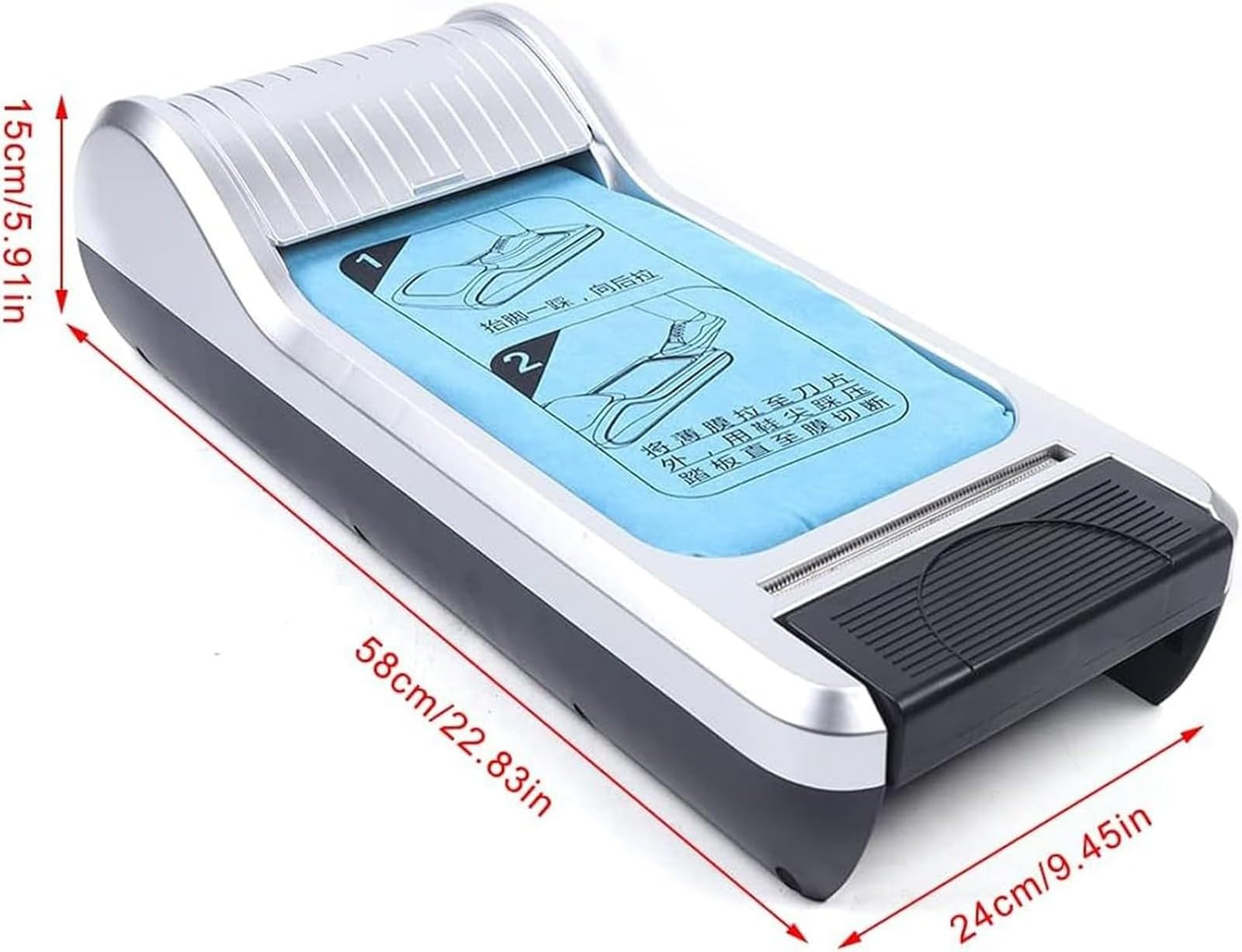 MáQuina Dispensadora AutomáTica Inteligente de Cubrezapatos Desechables con Pedal y Recambio de 3 Rollos de PelíCula para Uso DoméStico y en Laboratorios
