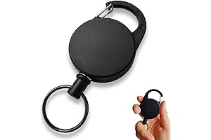 Retractable Keychain with Multitool Carabiner