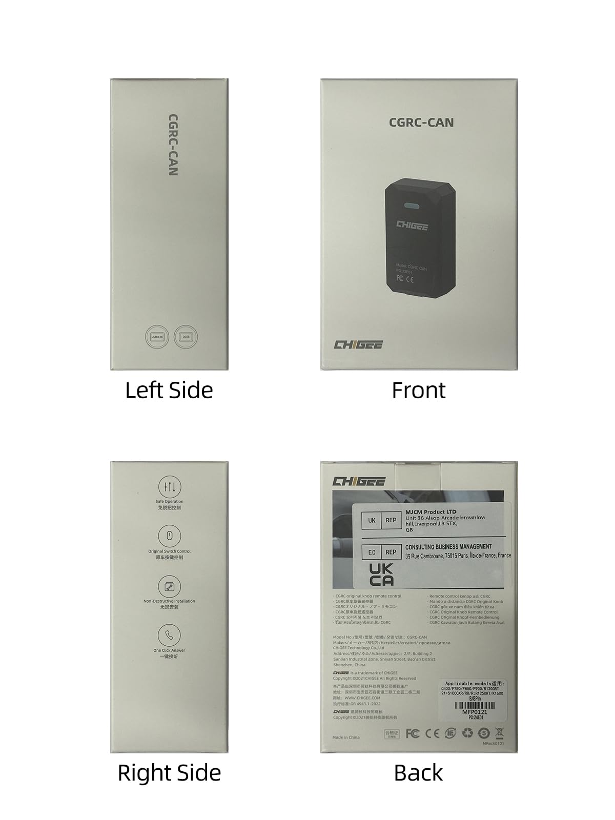 CGRC Telecomando CAN 8 PIN per CHIGEE per AIO-5 Series, CHIGEE per AIO-5 LITE AIO-5 PLAY AIO-5 PLAY