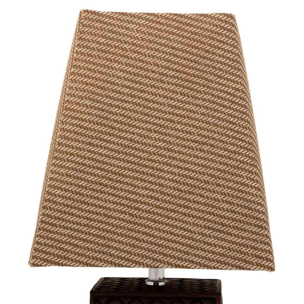 WANDERLUST DECO Lámpara de Mesa de poliresina Marrón