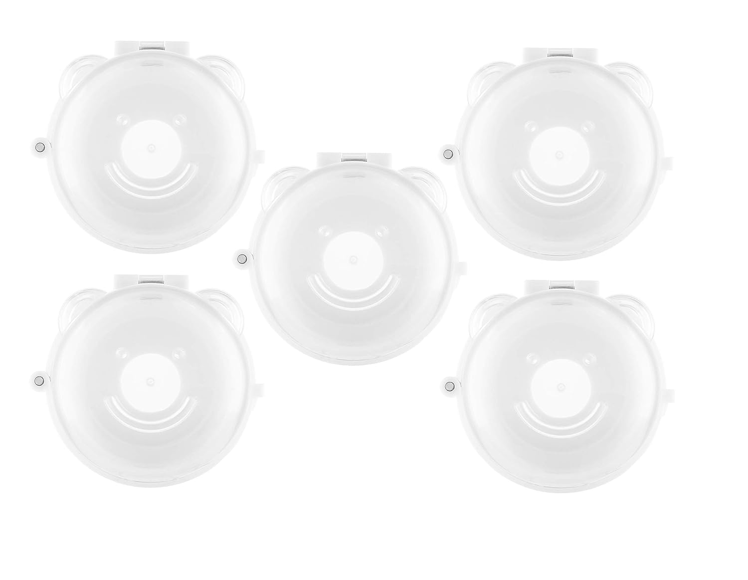Gas Stove Knob Covers for Child Safety, Baby Proof Stove Oven Locks, Universal Kids Proof Stove Guard, Clear, Small Size - Pack of 5