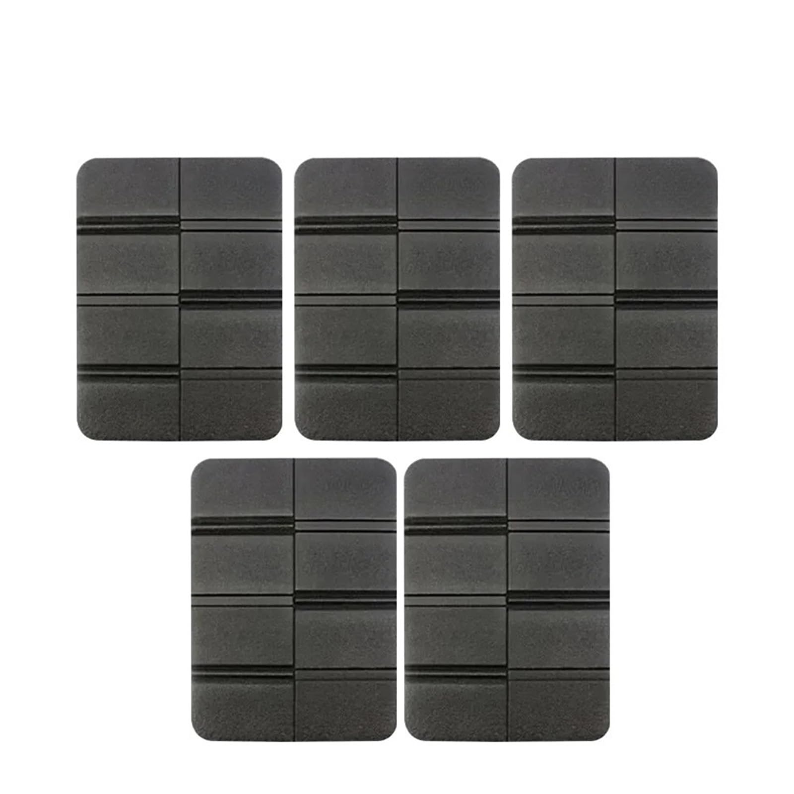 ZYAYNG 5pcs Outdoor Foam Mat Folding Waterproof And Portable Picnic Beach Seats Suitable For Travel(Black 5pcs)