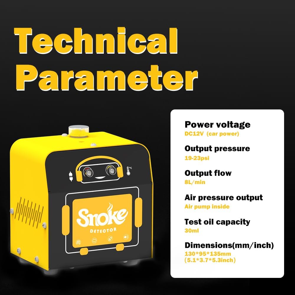 Solary Smoke Machine Automotive - SD101 Automotive Evap Smoke Leak Tester for Car Repair Shops - Efficient Automotive Smoke Testing Solution - Reliable Diagnostic Equipment for Auto Technicians