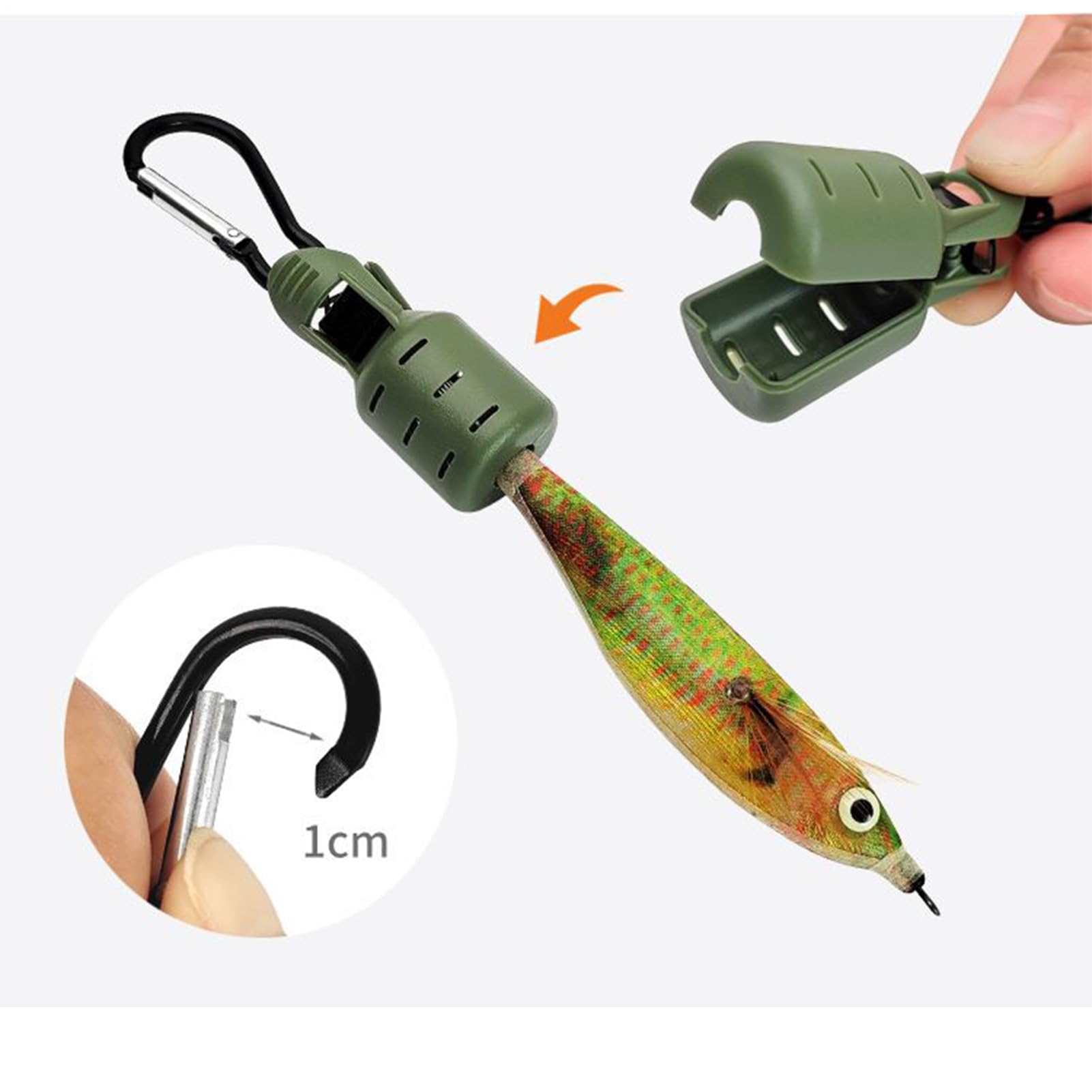 Protector De Cebo para Calamar - Tapas De Protección para Anzuelos De Y Accesorios - Cubierta De Seguridad Multiusos para Cebos con Organización De Almacenamiento