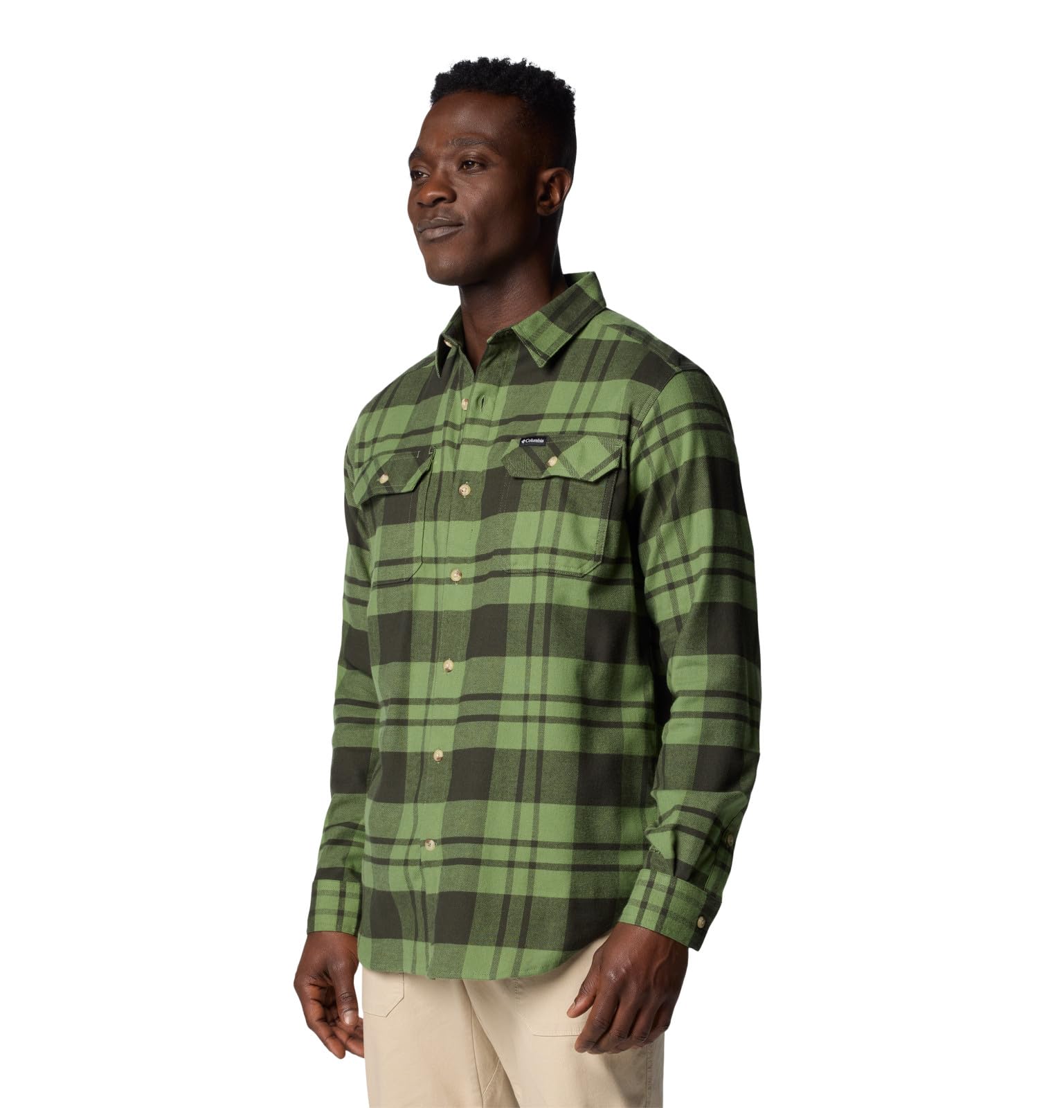 Columbia Flare Gun Stretch Flannel Camicia a Maniche Lunghe Uomo (Pacco da 1)