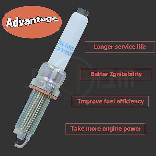 Miniatura 7 de Jectam Platinum Iridium - Bujías de repuesto automotrices SILZKGR8B8S 12120040551 4 piezas compatibles con 230i 330i 340i 430i 440i 530i 540i 640i