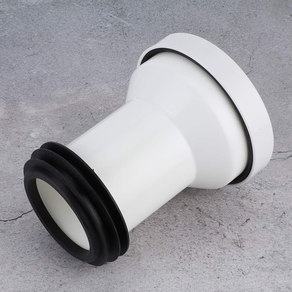 Oumefar Adaptateur de vidange de toilettes pour tuyau d'égout - Tuyau de sortie en caoutchouc - Joint sombre pour réservoir d'eau et toilettes