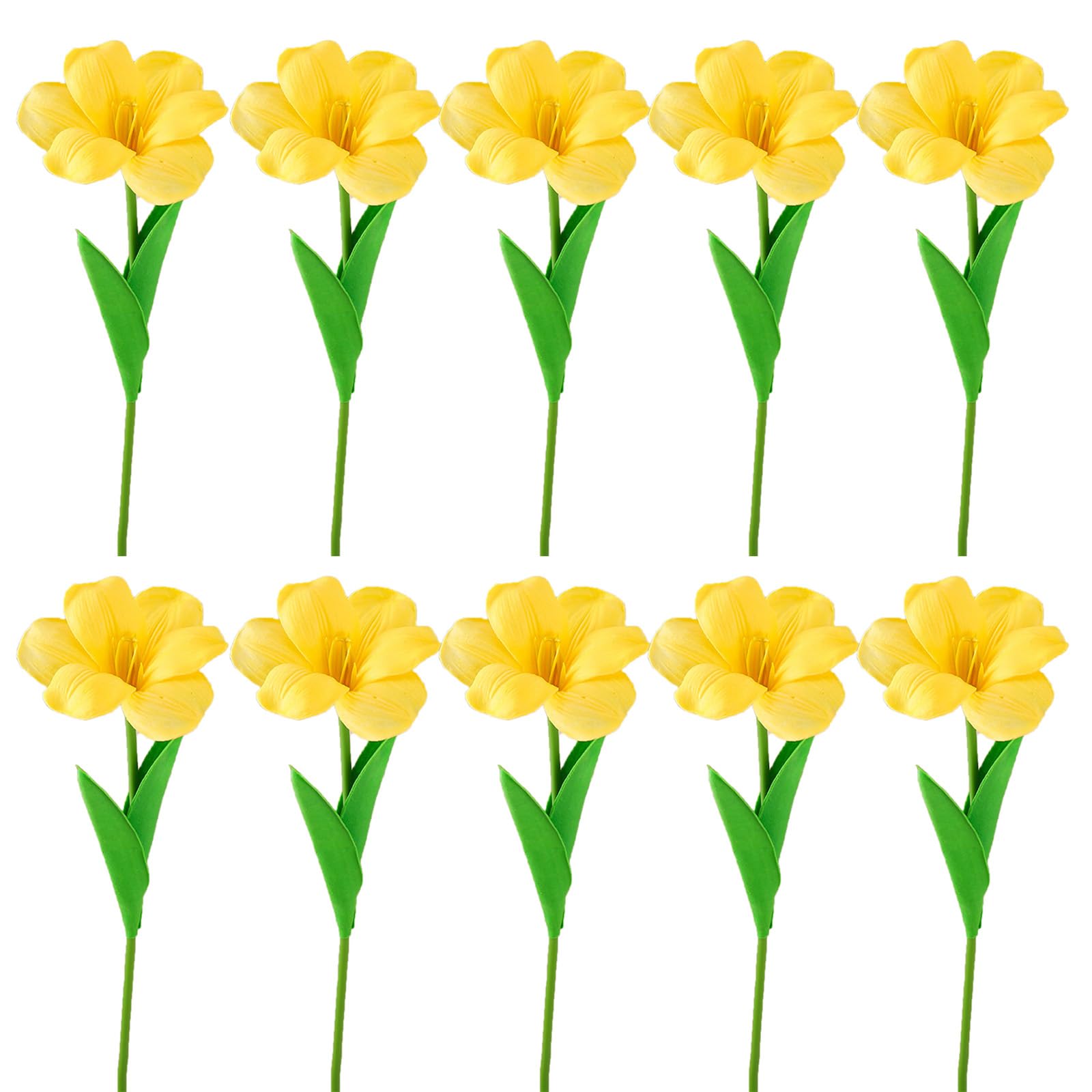 Tsophreniq 10Pcs Artificial Flower Bouquets Realistic Simulation Flower Branch for Wedding Decoration, Kitchen Garden Decoration Arrangements