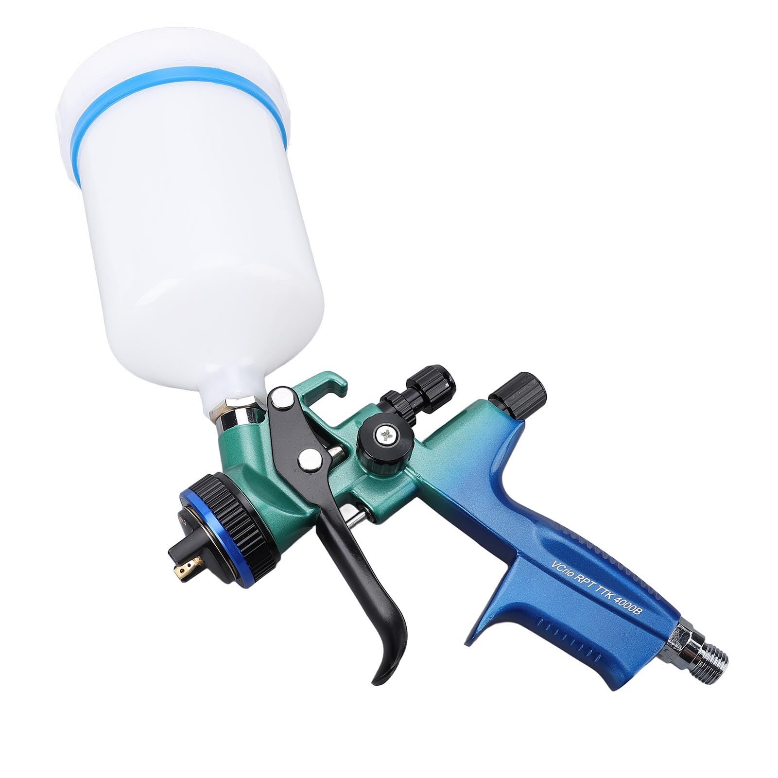 HVLP Pistola Verniciatura, Pistola Per Verniciare Spruzzatore Vernice Aerografo Con 600ml Coppa Ugello Da 1.3mm, Professionale HVLP Pistole Vernice A Spruzzo Per Auto E Superfici Di Mobili