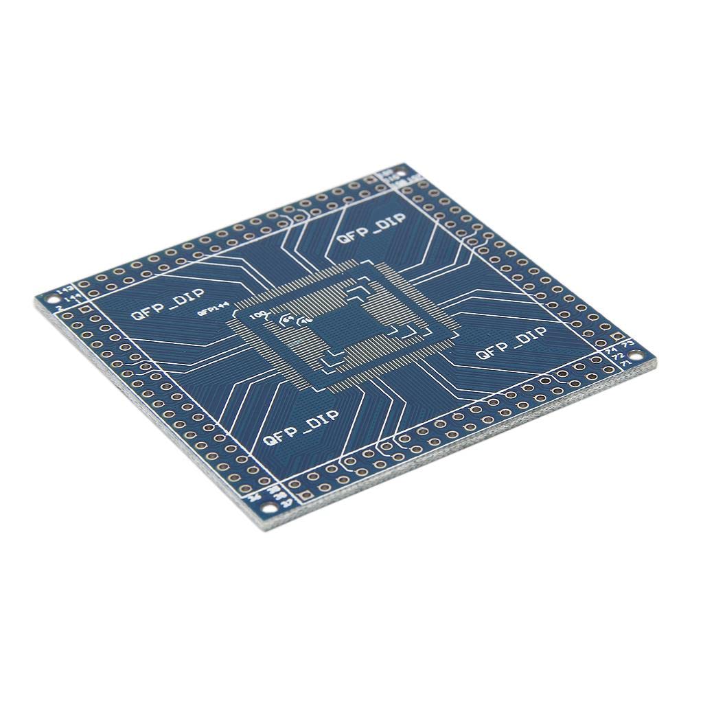 ELBME® QFP 32/44/48/64/100/144 pin 0.5mm to DIP Pinboard Adapter Converter | 1 x QFP/TQFP/LQFP 32-144 pin Double-Sided Pinboard-picture-12