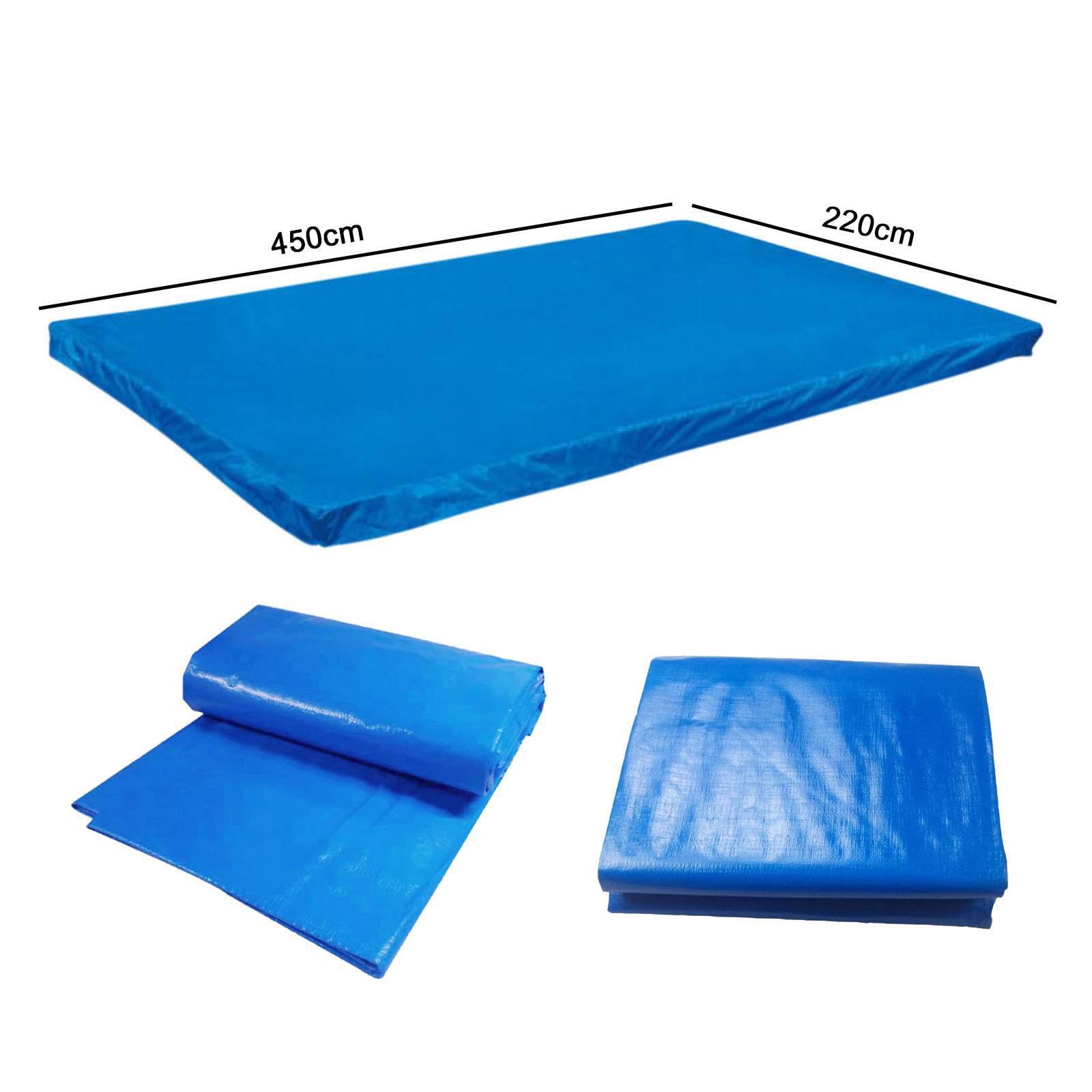 Accessori per teli di copertura per piscina – Telo,Blu,450x220cm | piscina antipioggia per famiglie che può essere piegato quando non è necessario