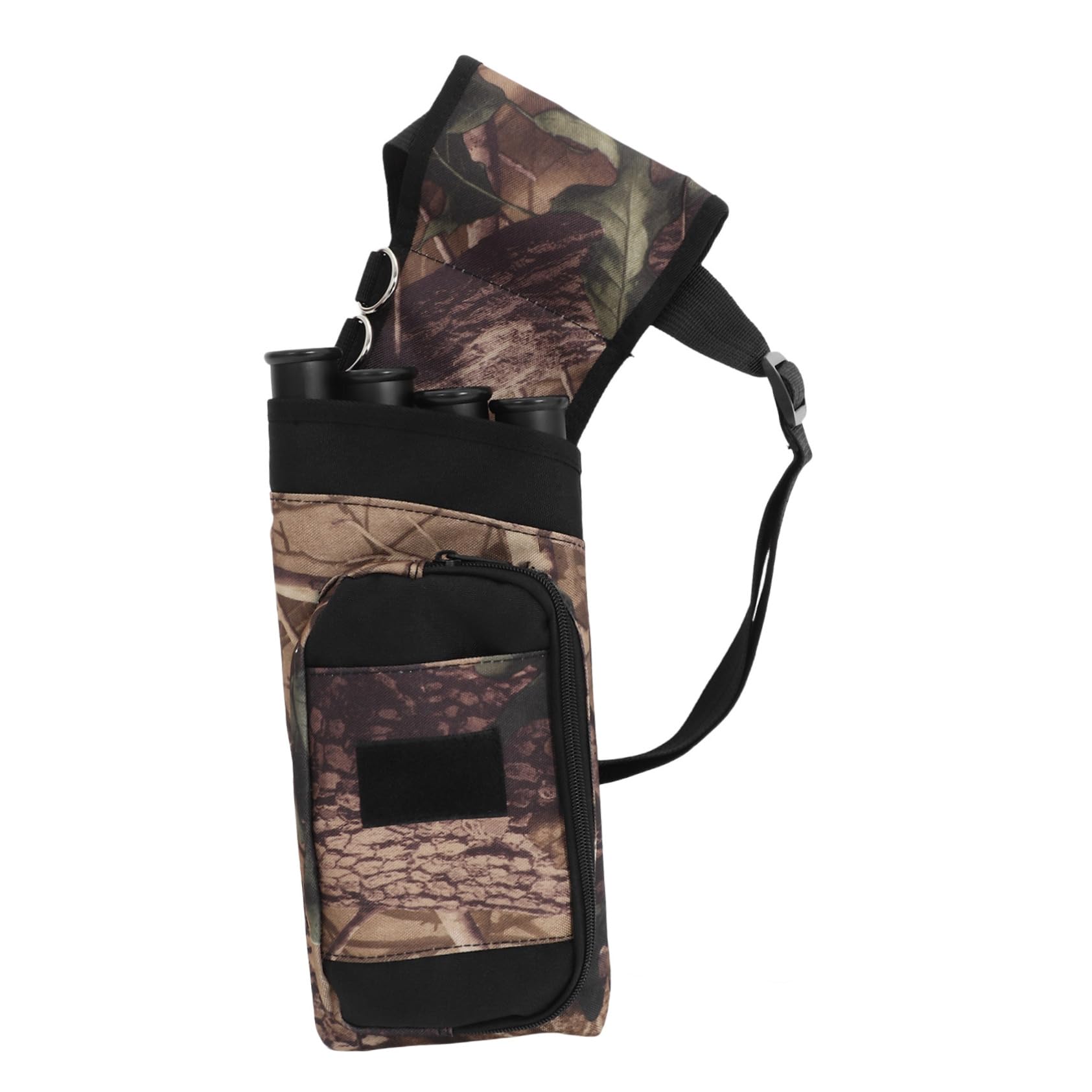 KOMBIUDA Bag 4 Arrow Holders Large Storage Pouch for Outdoor Comfortable Waist Bag PVC Oxford Camouflage
