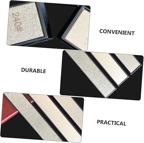 Miniatura 6 de Angoily Amoladora de mano, 4 piezas, herramienta de cocina de piedra de afilar de diamante, afilador de anzuelos, herramientas de bolsillo, afilado