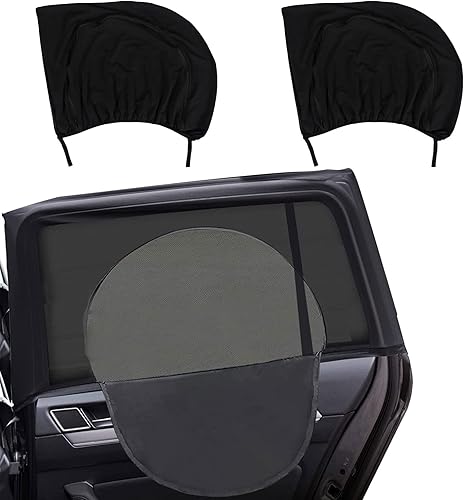 Miniatura 7 de VideoPUP Parasol universal para ventana lateral de automóvil, 2 piezas de cubierta de parasol para ventana delantera de automóvil (49.2 x 20.5in)