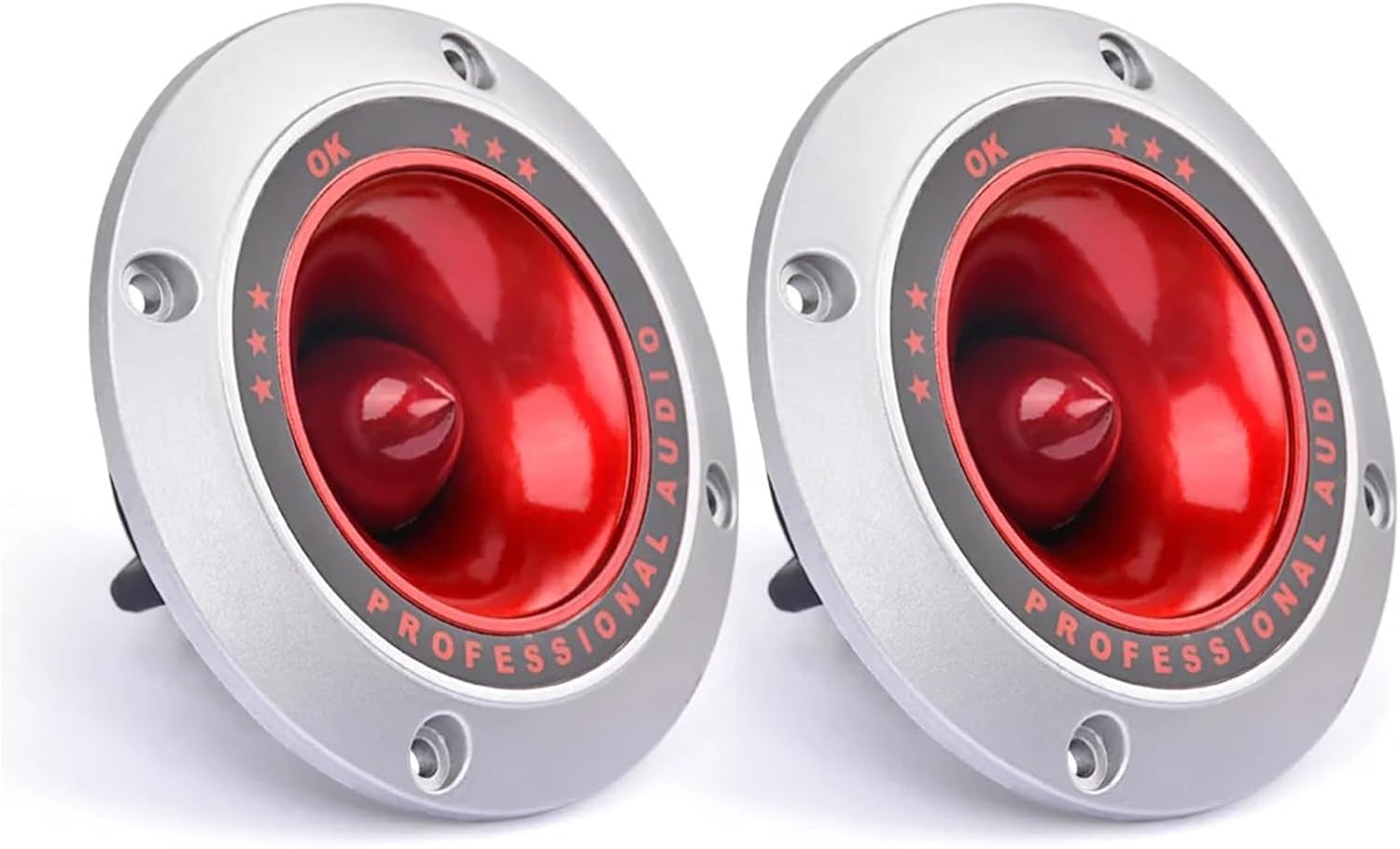 2Pcs 4 Inch Tweeters Speaker Piezoelectric Tweeter 100W Ceramic Buzzer Treble Audio Speaker Treble Piezo Stage Loudspeake