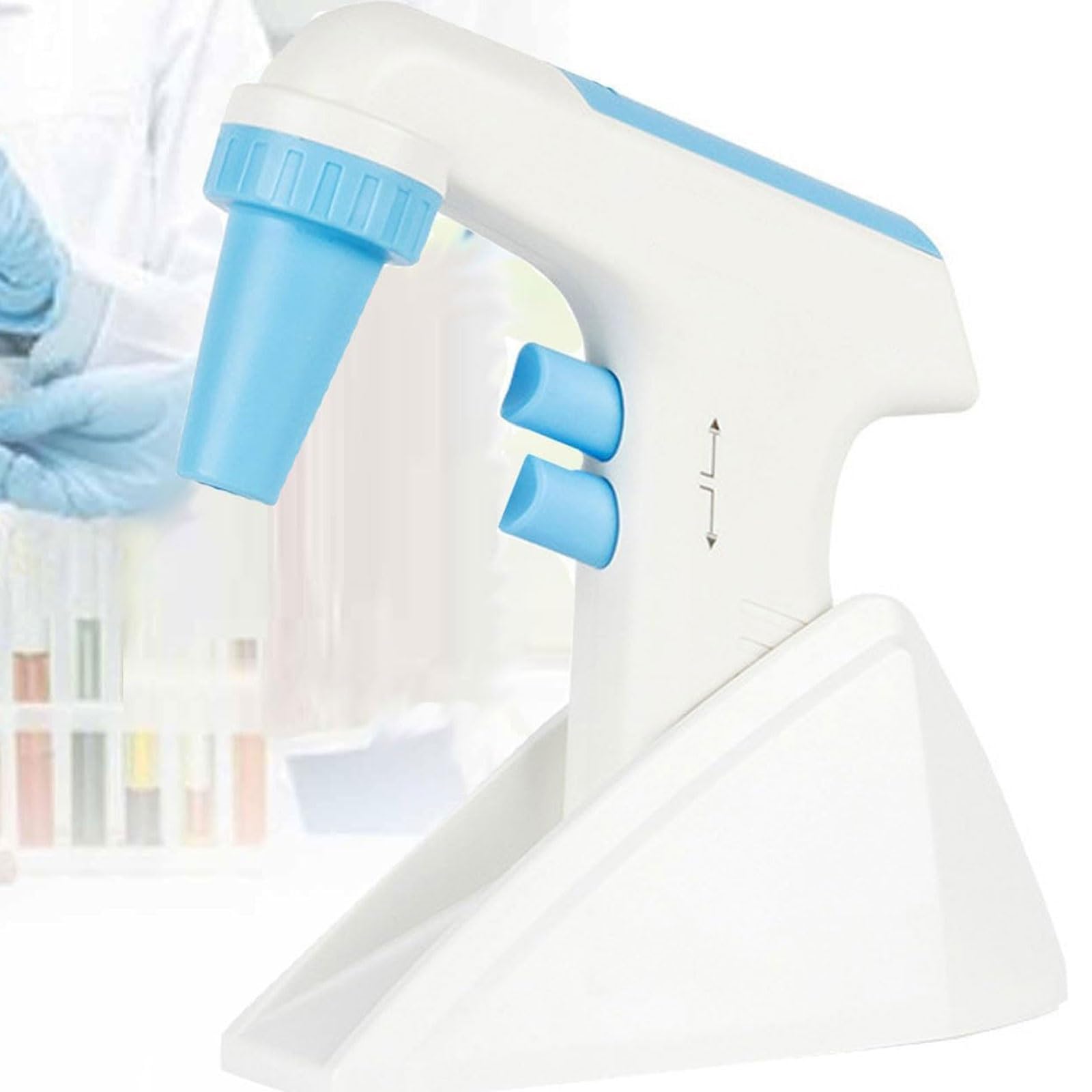 Controlador de pipeta eléctrico, llenado motorizado de alto volumen con 6 velocidades ajustables y pantalla LCD digital para laboratorio y transferencia de líquidos bioquímicos