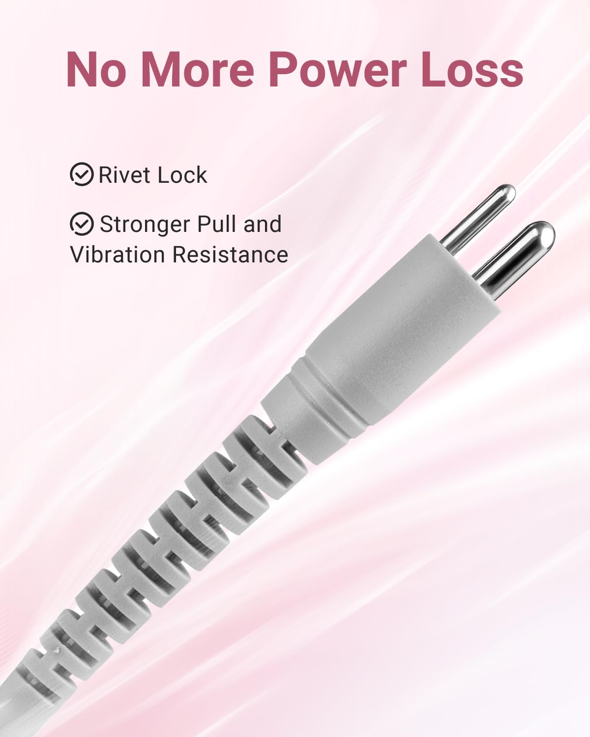 Handstückdraht für Nagelbohrer, langlebiger genieteter Stecker, langlebig, 2-poliges Steckerkabel für SC320H, ZSC320I, SC320C, SC300F, SM200F, SC330G (nur Kabel)