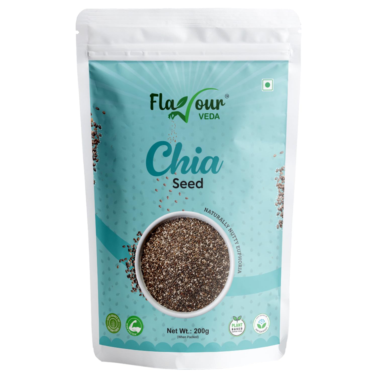 Flavour Veda Raw Chia Seeds for Weight Loss with Omega 3, & Fiber, Calcium Rich Chia Seeds (200 g) (B0CDCC16T2) Amazon Price History, Amazon Price Tracker