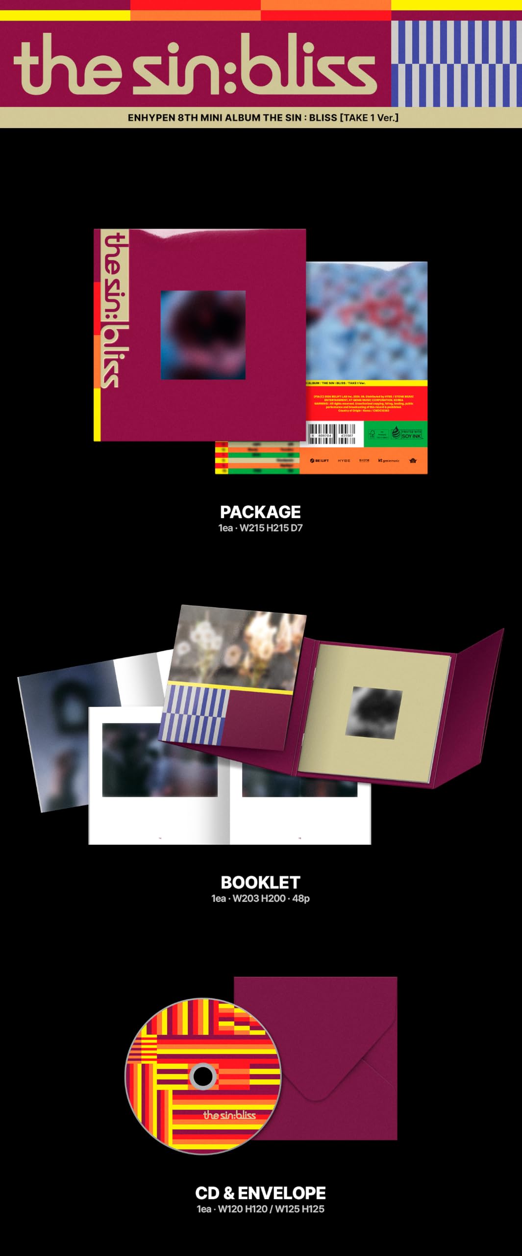 Amazon.co.jp: (TAKE Set : 1+2+3+4) エンハイプン EN- ENHYPEN THE
