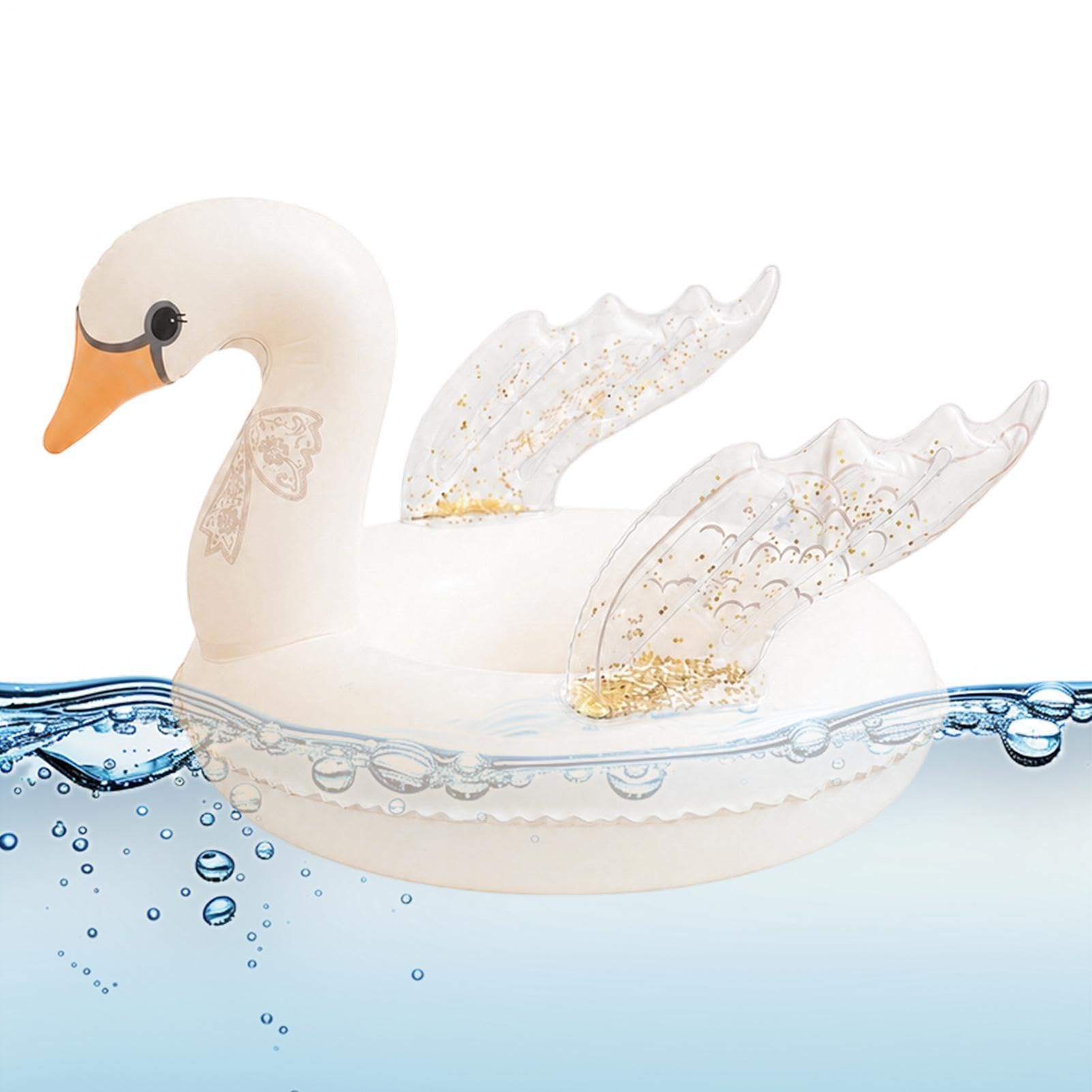 Boya cisne inflable para jugar en el jardín el río y la playa este verano 8
