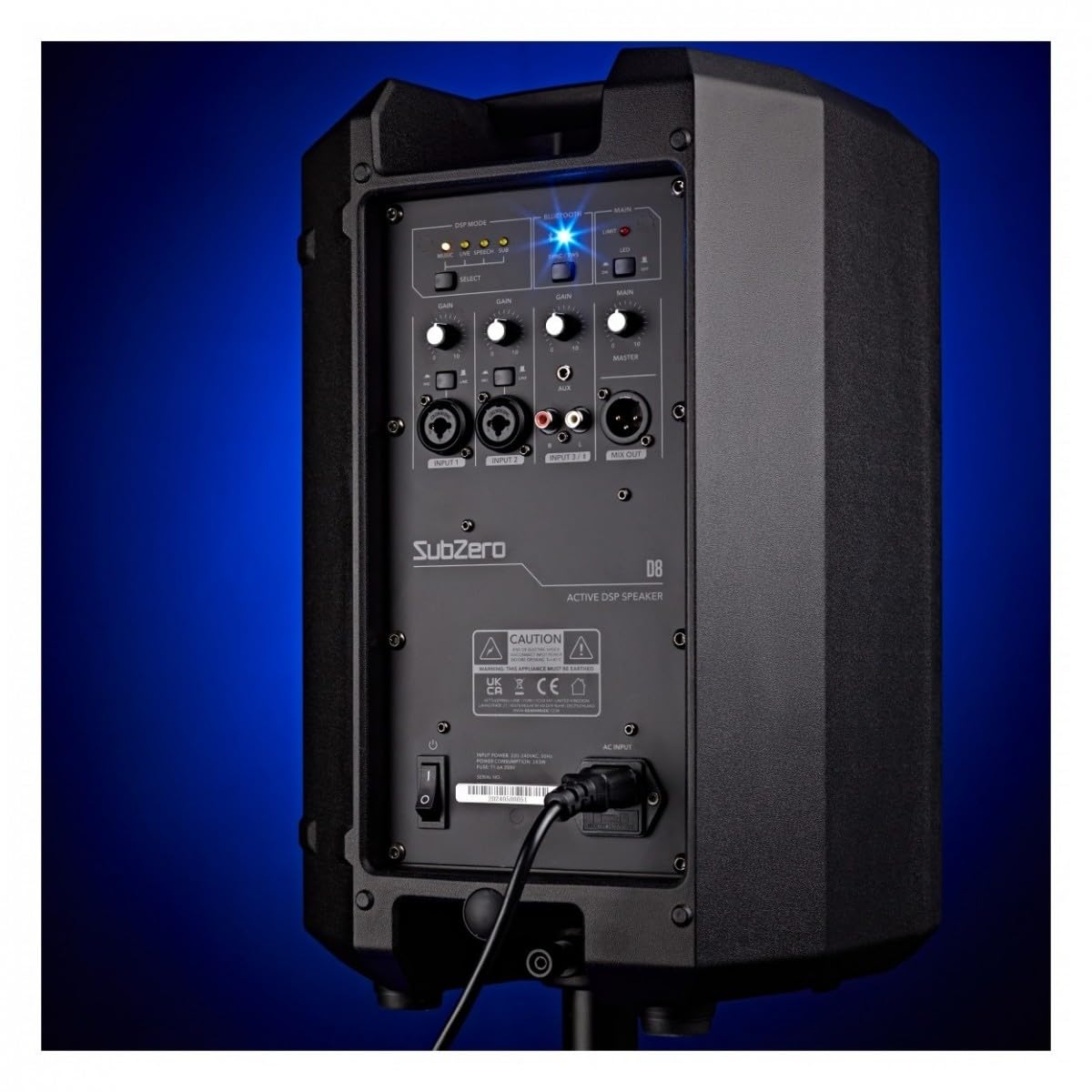SUBZERO Aktiver PA-Lautsprecher mit integriertem DSP D8