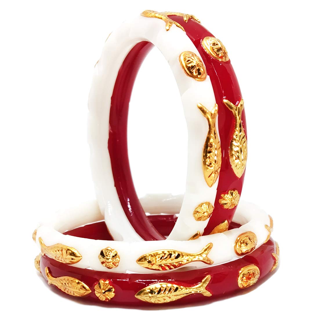See full amazon price history chart for Tanvi J Plastic Gold Plated Fish Shape Sankha Pola Bangles Set for Women (2.6) Tanvi J Plastic Gold Plated Fish Shape Sankha Pola Bangles Set for Women (2.6) (B08T7M72SF) Amazon Price History, Amazon Price Tracker