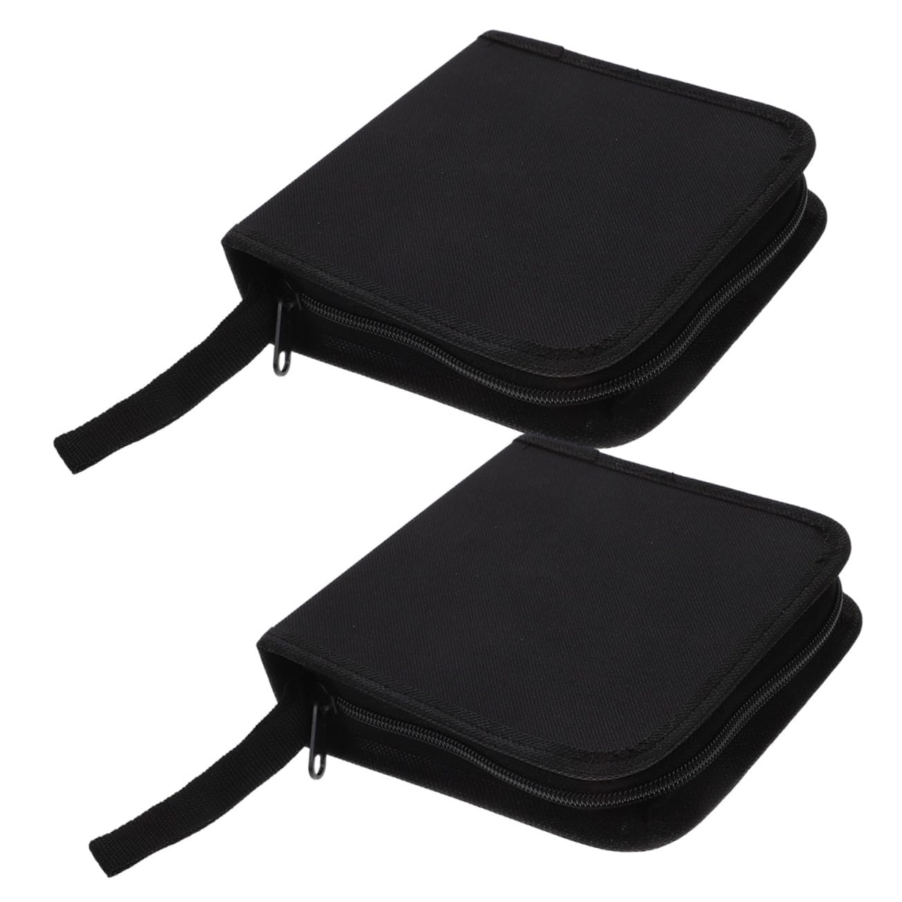 Ciieeo 2Pcs Portable Zipper CD Storage Holder Dvd Organizer Bag for Travel Capacity Design for Discs Lovers and Gamers