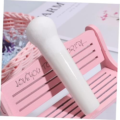 Miniatura 8 de Maja de ajo, trituradora de patatas, trituradora de molienda, piedra de molienda, mazo de corazón, palillo para batidora de mano, cuenco y plato