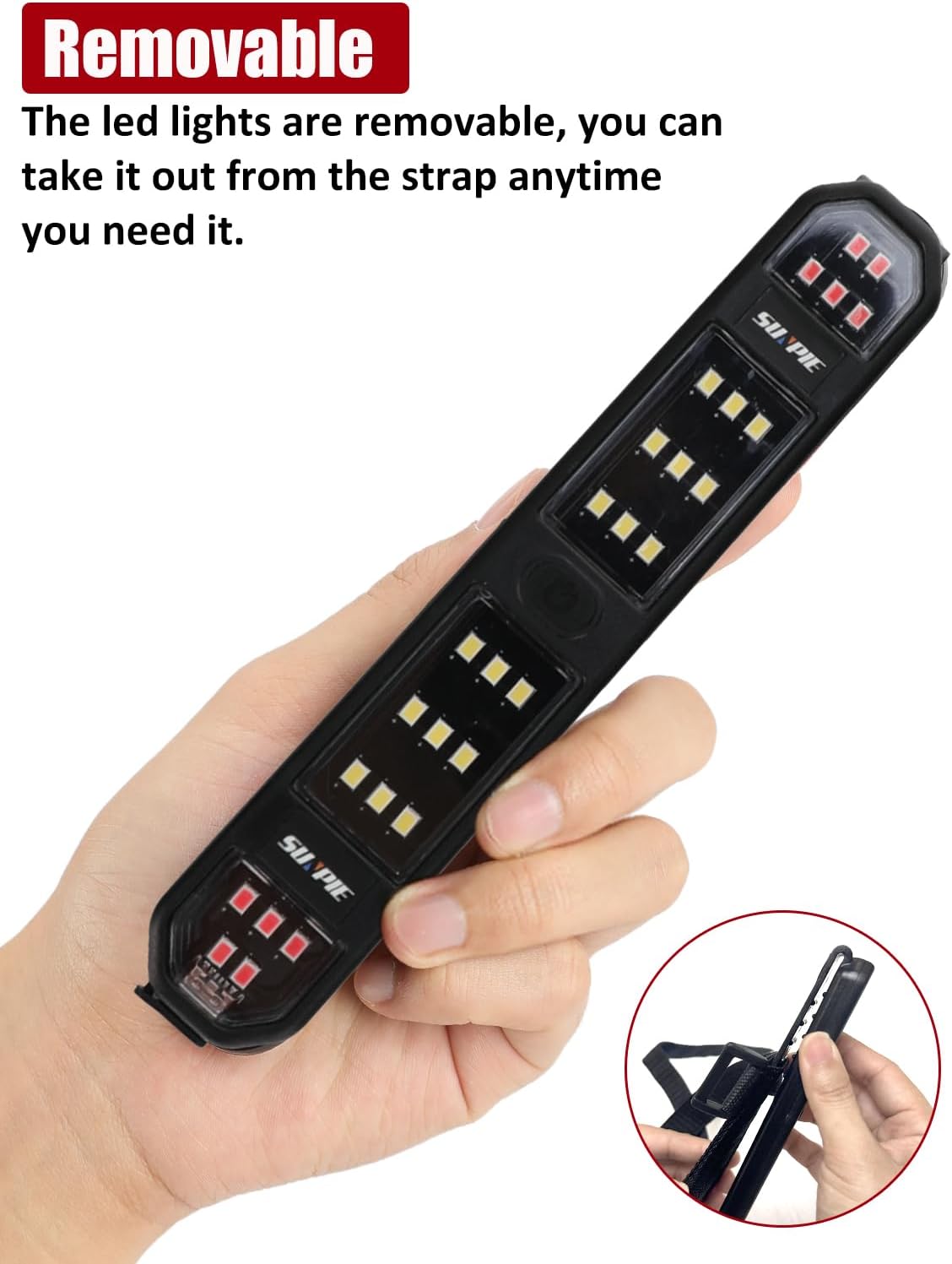 SUNPIE UTV Dome Light Battery Powered SXS Interior Lights Upgrade Button Wireless Roll Bar Magnetic LED Lighting for RZR Talon/Pioneer CanAm(All Model) Teryx/Mule Yamaha ATV SUV for Night Visibility