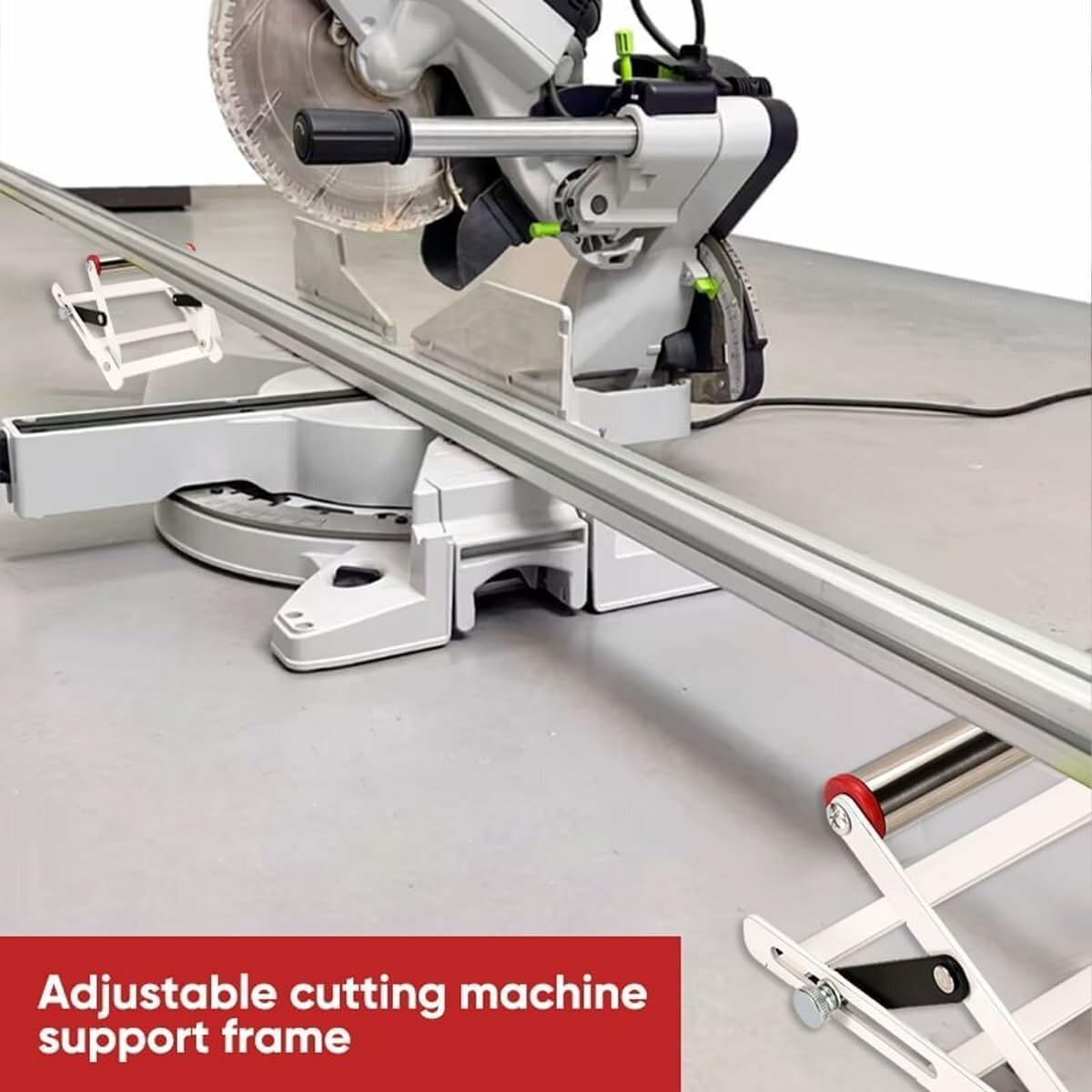 2PCS Adjustable Cutting Machine Support Frame Work Support Stand Angle Grinder Holder Cutting Machine Attachments Tool
