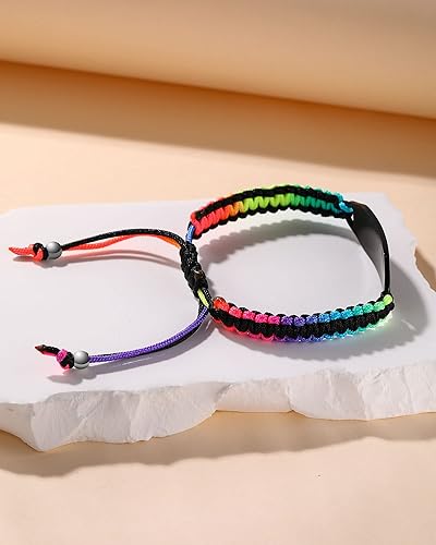Miniatura 6 de Pulseras de alerta médica para mujer, pulseras de identificación de alerta médica, cuerda de poliéster trenzada hecha a mano, pulsera de emergencia